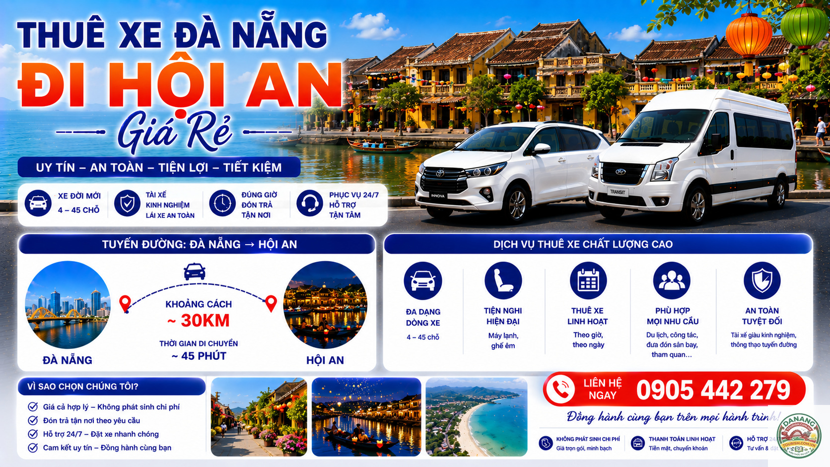 nhà xe đà nẵng đi hội an - Hình 2