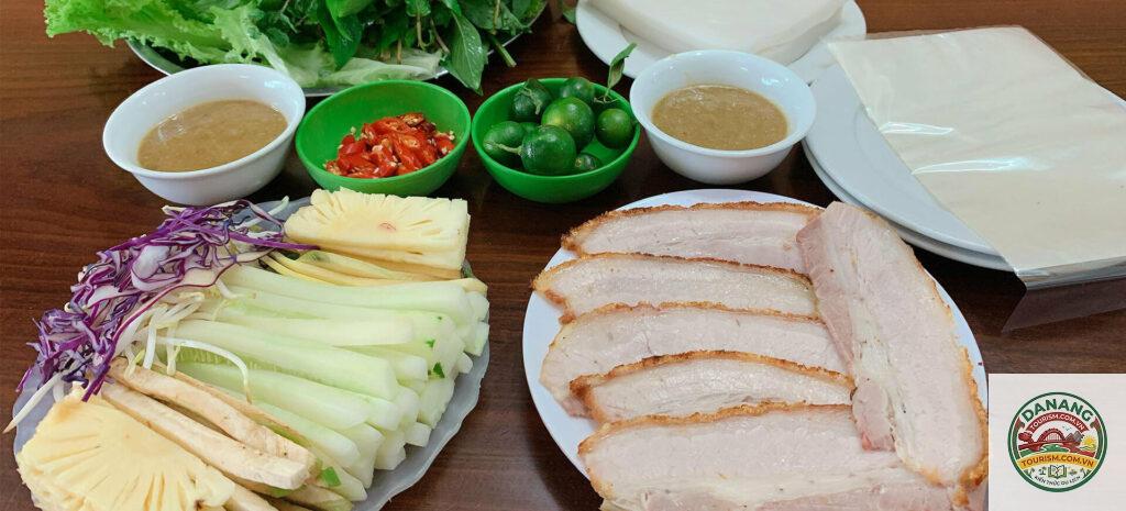 bánh tráng cuốn thịt heo đà nẵng