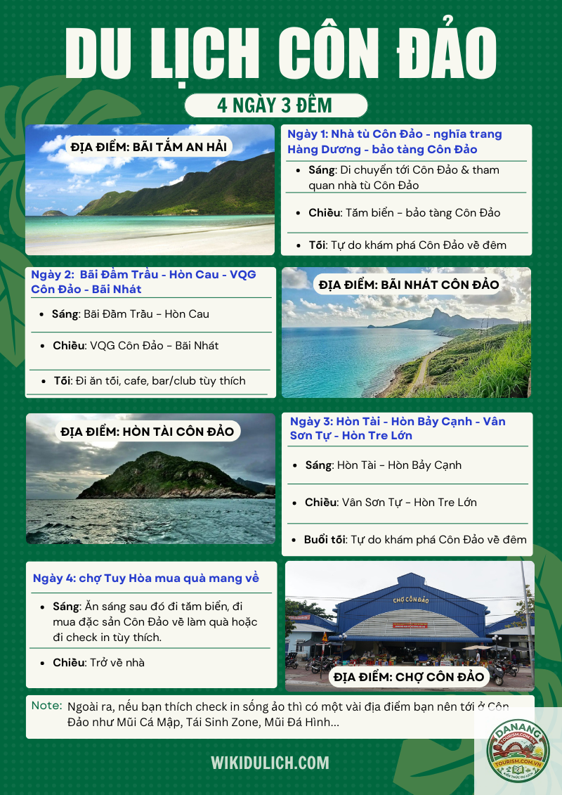 lịch trình côn đảo 4 ngày 3 đêm - Hình 3