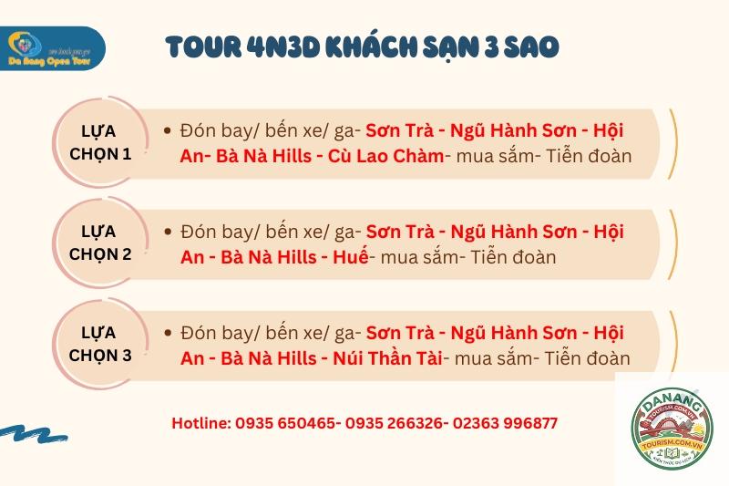 lịch trình đà nẵng hội an
