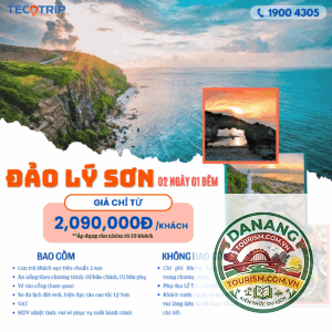 lịch trình đà nẵng lý sơn