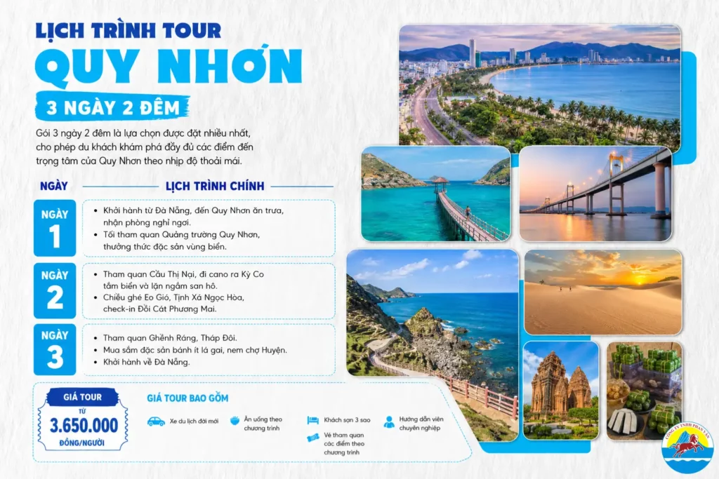 lịch trình đà nẵng quy nhơn