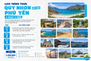 lịch trình đà nẵng quy nhơn phú yên