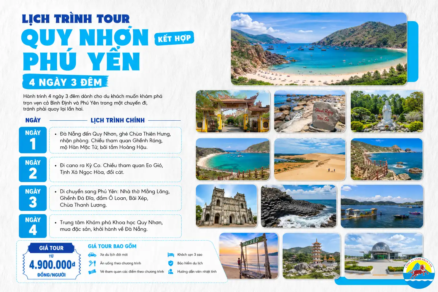 lịch trình đà nẵng quy nhơn phú yên - Hình 1