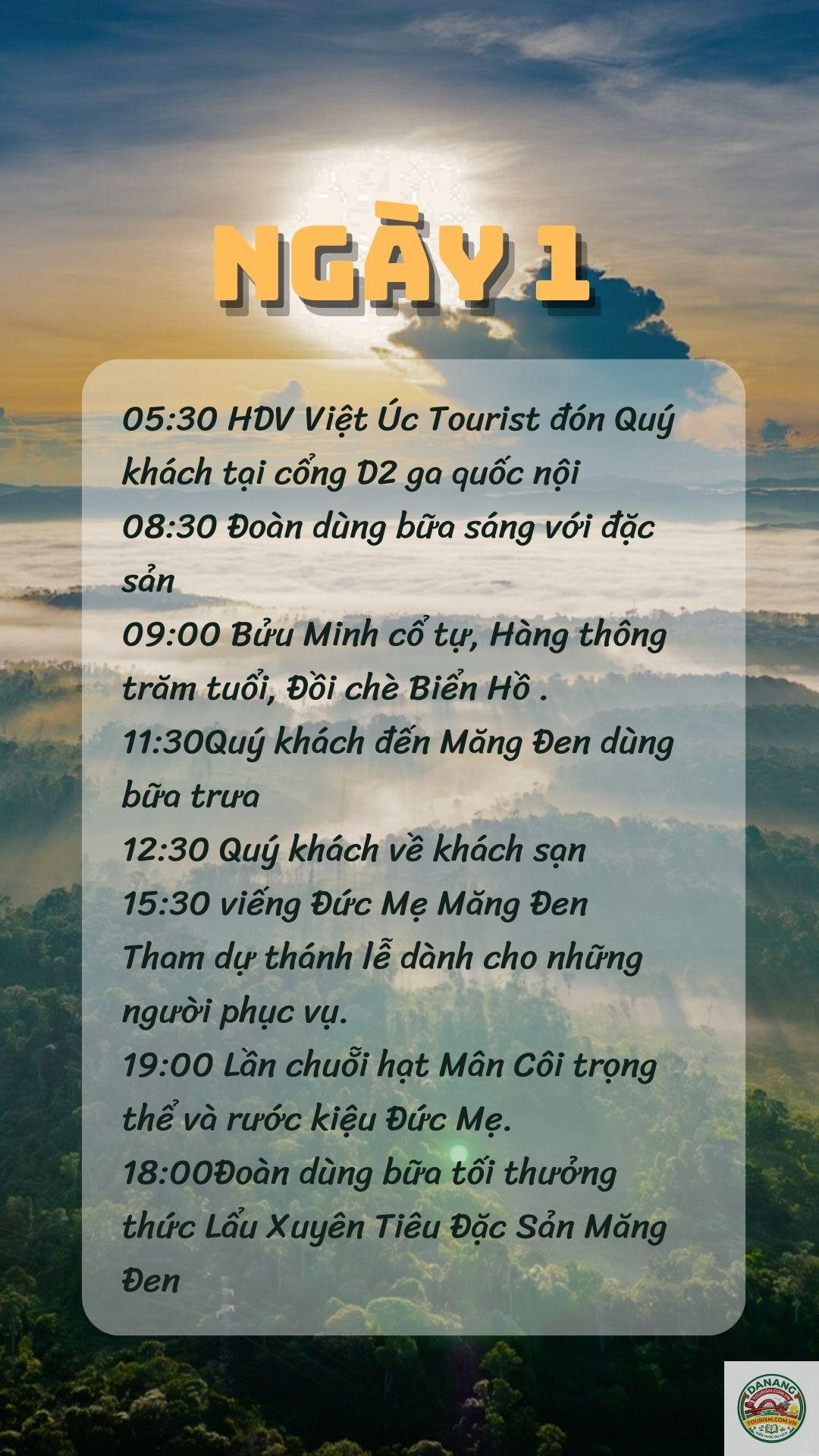 lịch trình du lịch bằng máy bay - Hình 1