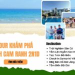 lịch trình du lịch cam ranh 2 ngày 1 đêm