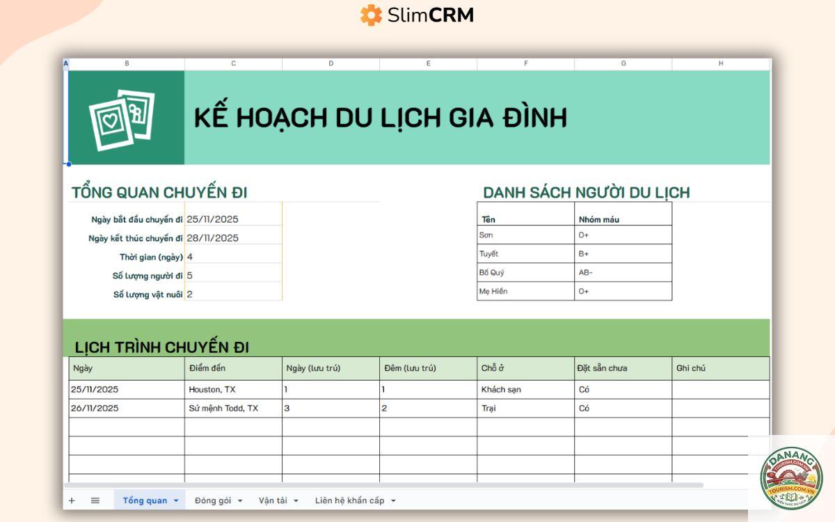 lịch trình du lịch cho gia đình - Hình 3