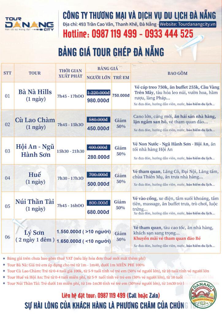 lịch trình du lịch đà nẵng 1 ngày