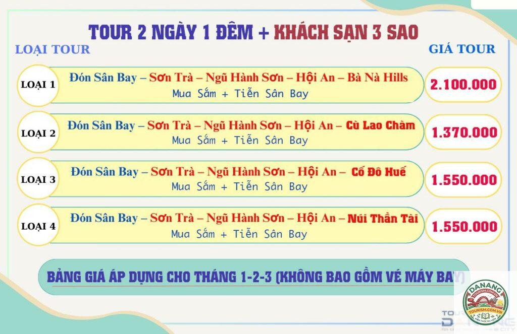 lịch trình du lịch đà nẵng giá rẻ