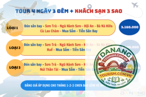 lịch trình du lịch đà nẵng tự túc