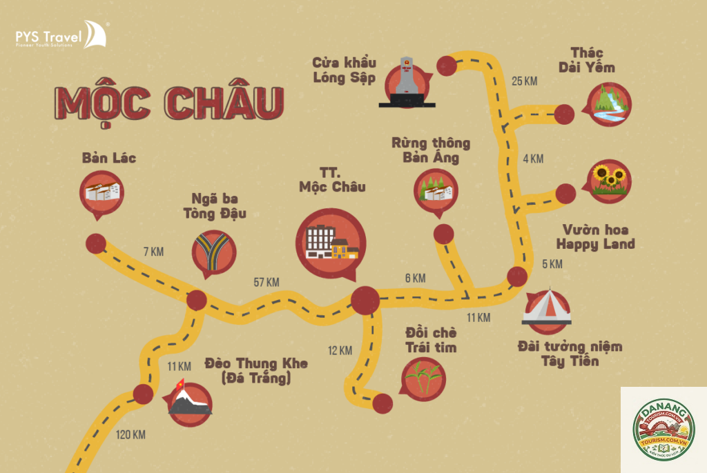 lịch trình du lịch mộc châu 2 ngày 1 đêm