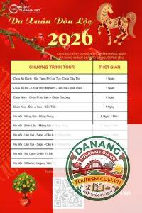 lịch trình du lịch mùa xuân