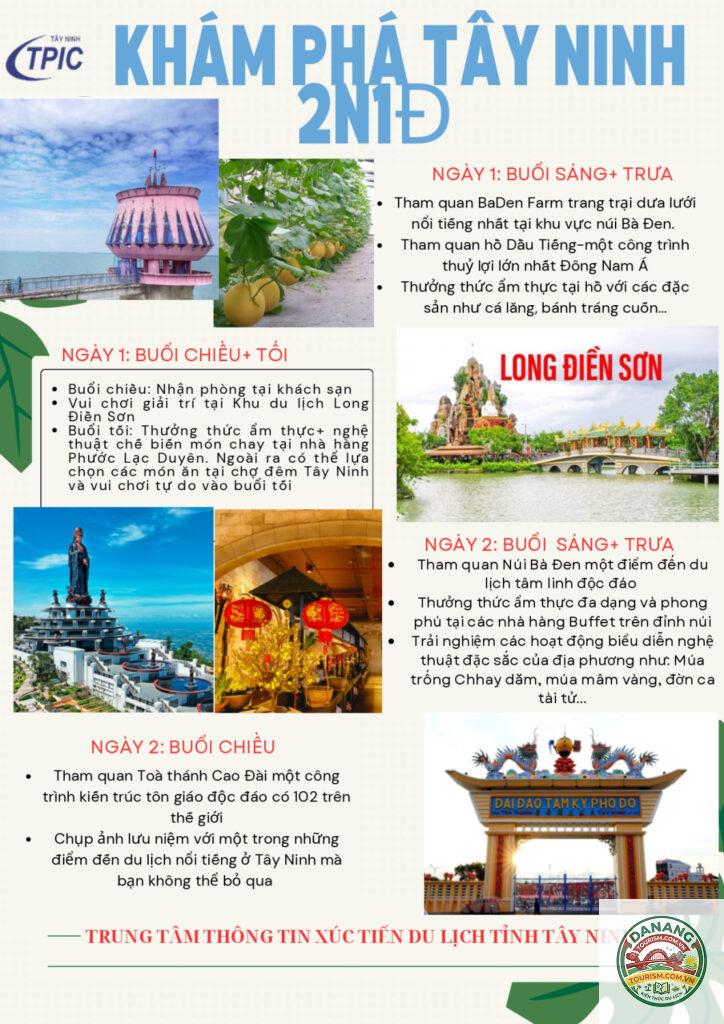 lịch trình du lịch tây ninh 2 ngày 1 đêm