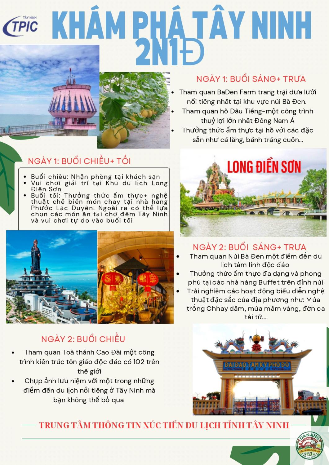 lịch trình du lịch tây ninh 2 ngày 1 đêm - Hình 1