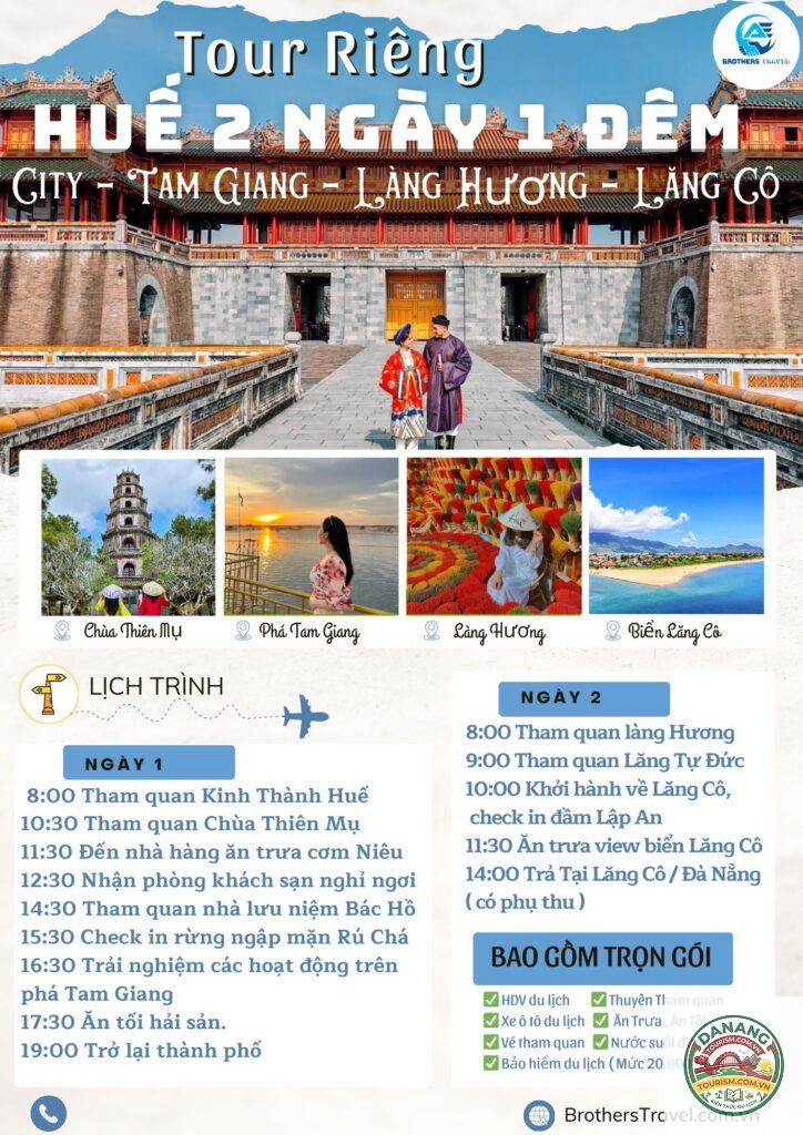 lịch trình du lịch trải nghiệm