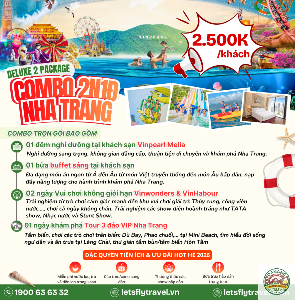 lịch trình du lịch vinpearl nha trang 2 ngày 1 đêm