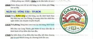 lịch trình du lịch vũng tàu 2 ngày 1 đêm