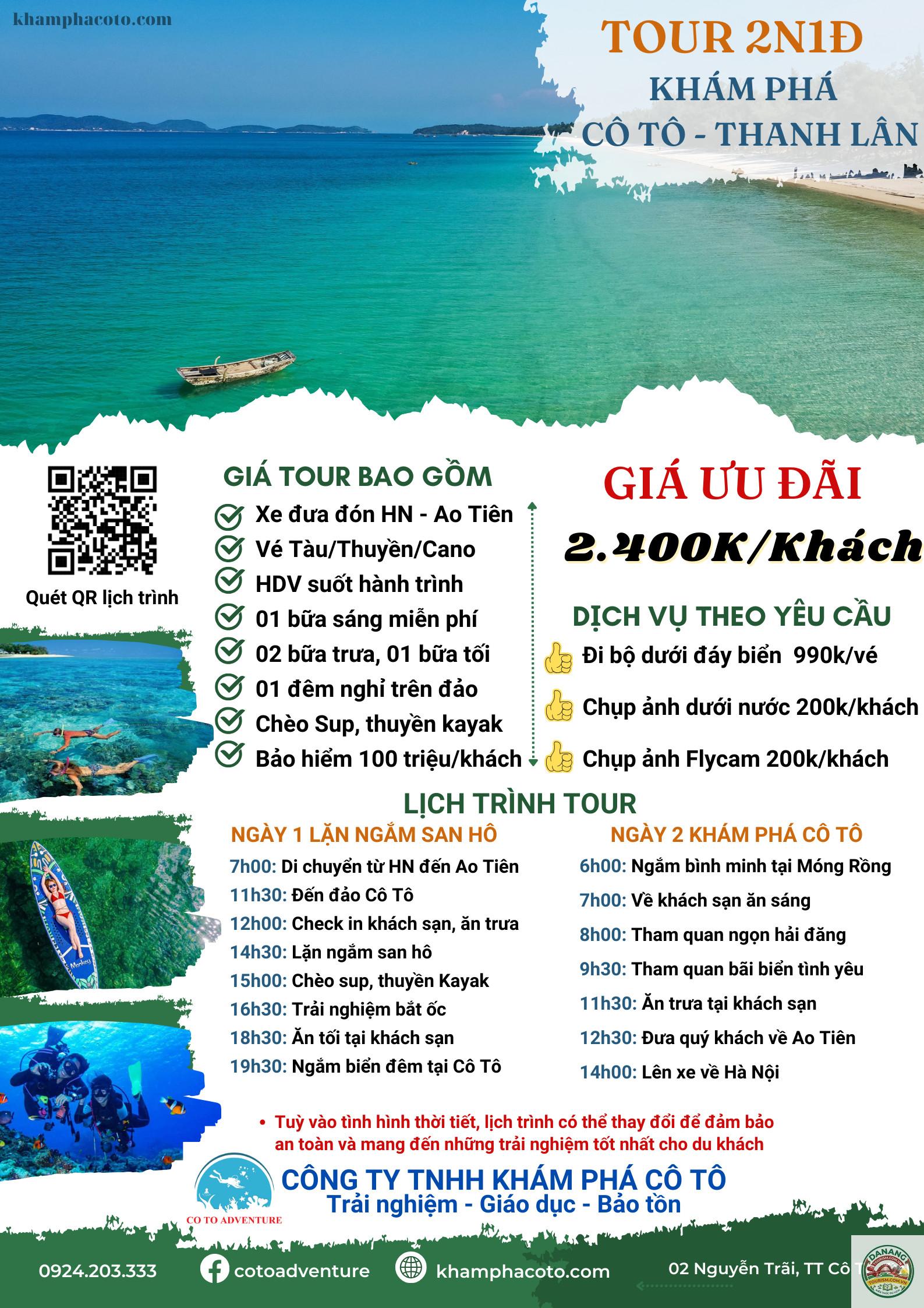 lịch trình hà nội cô tô - Hình 1