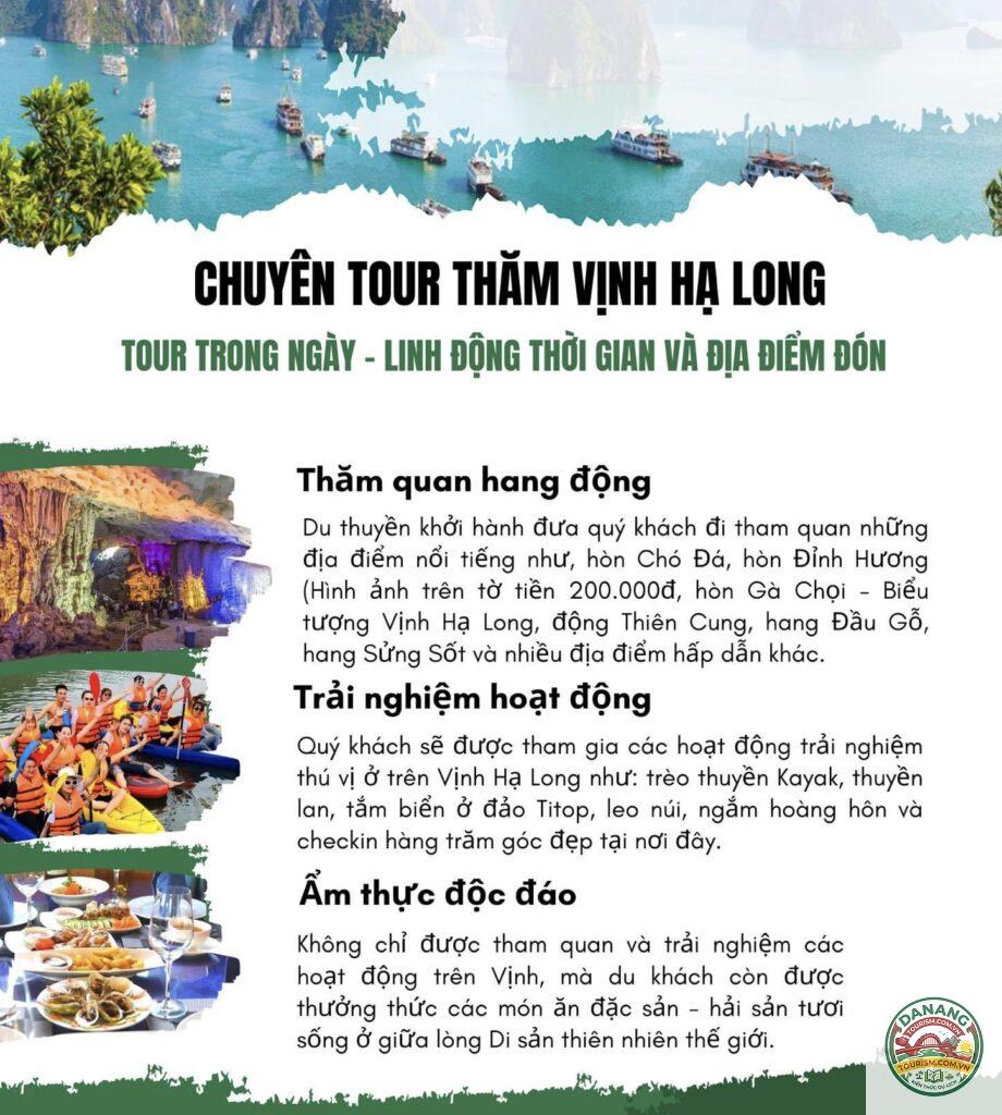 lịch trình hà nội hạ long