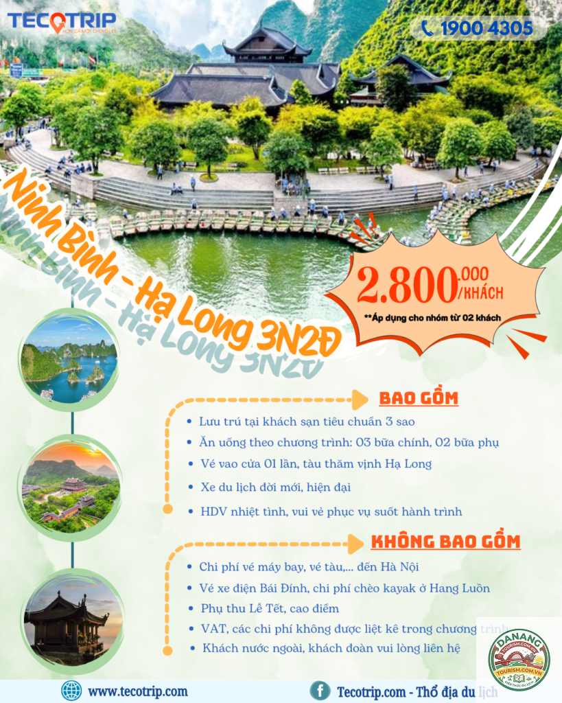 lịch trình hà nội ninh bình