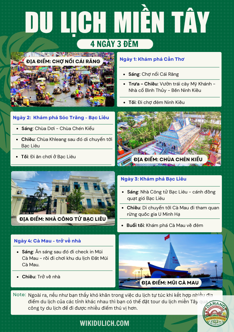 lịch trình khám phá miền tây - Hình 1