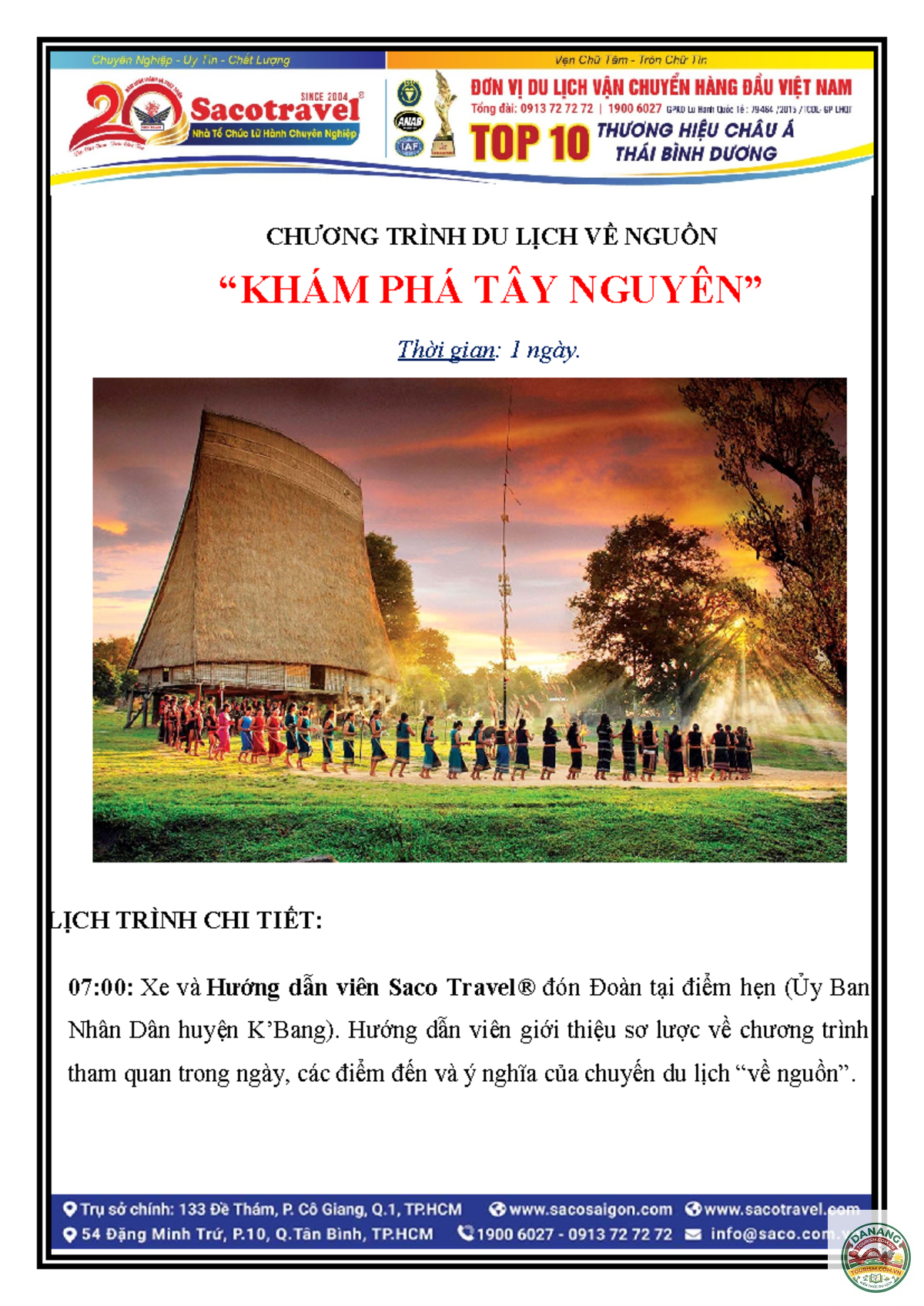 lịch trình khám phá tây nguyên - Hình 1