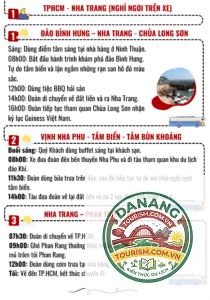 lịch trình nha trang bình hưng