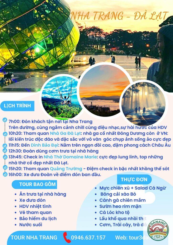 lịch trình nha trang mũi né