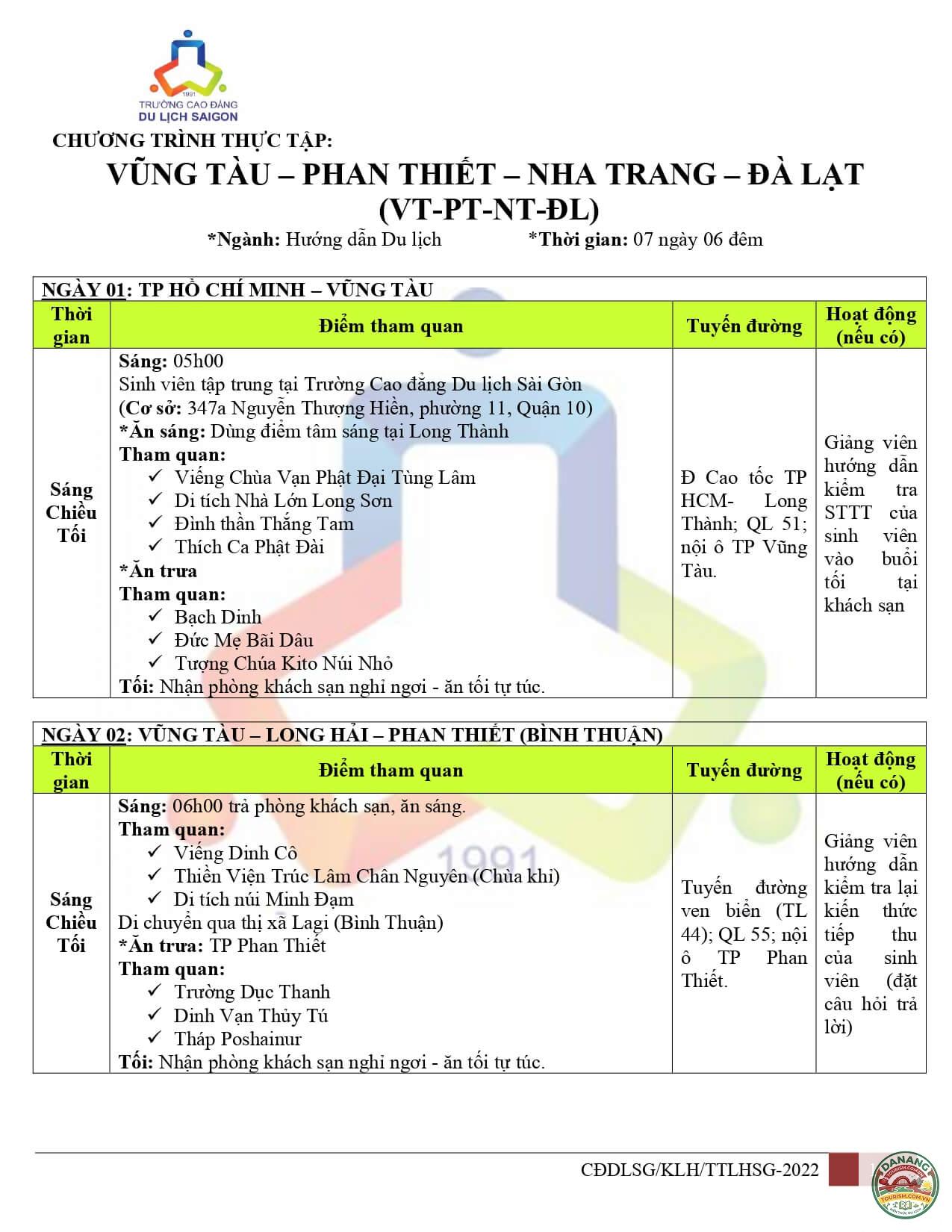 lịch trình phan thiết vũng tàu - Hình 1