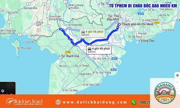 lịch trình sài gòn châu đốc