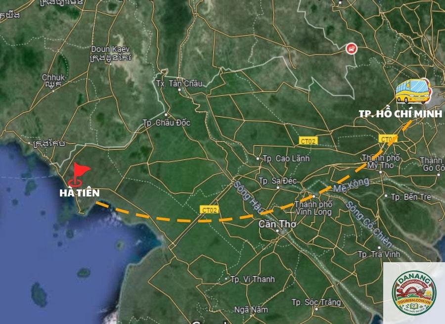 lịch trình sài gòn hà tiên
