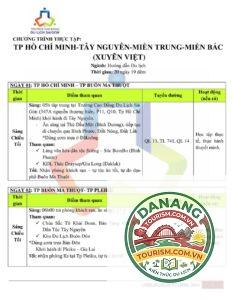 lịch trình xuyên việt 20 ngày