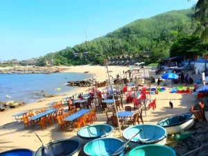 quán ăn gần bãi xép