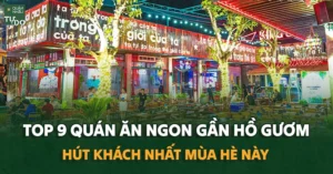 quán ăn gần hồ gươm