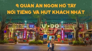 quán ăn gần hồ tây