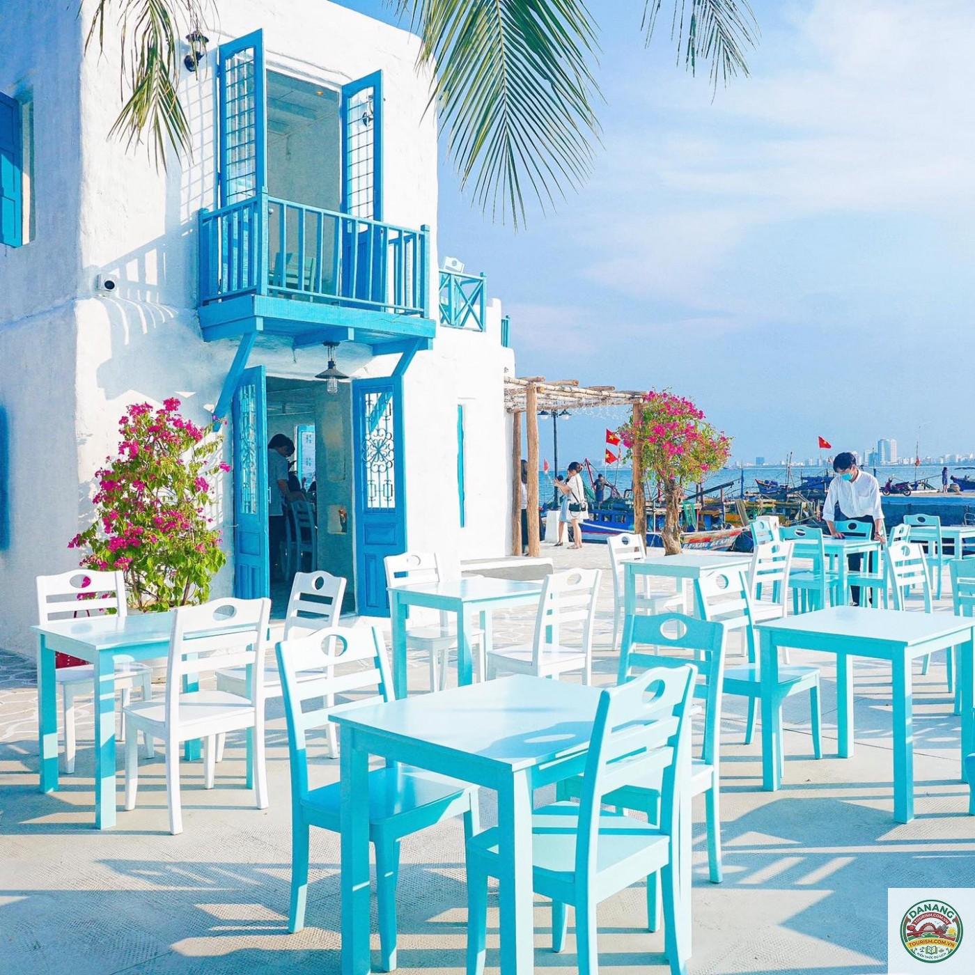 quán cafe phong cách địa trung hải đà nẵng - Hình 3