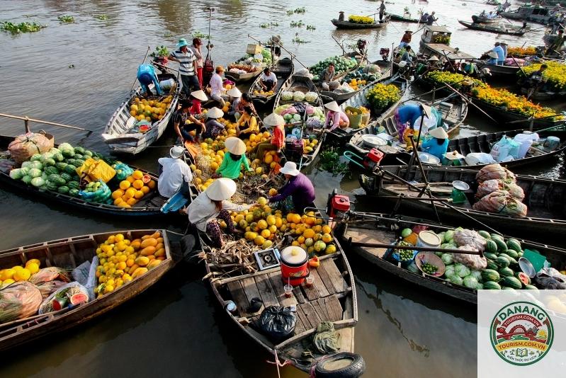 chợ nổi Bến Tre