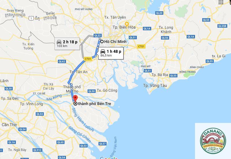 khoảng cách Thành phố Hồ Chí Minh Bến Tre - Image 2